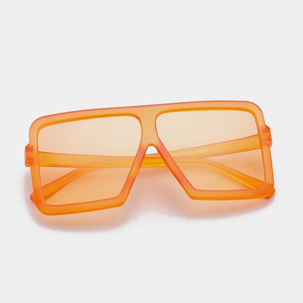

Men Flat Top Sunglasses, Orange