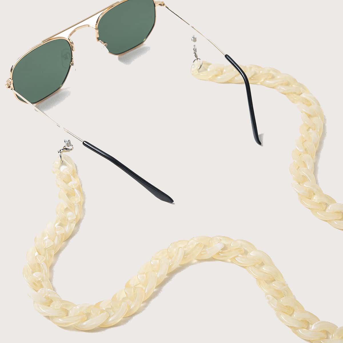 

Acrylic Glasses Chain, Beige