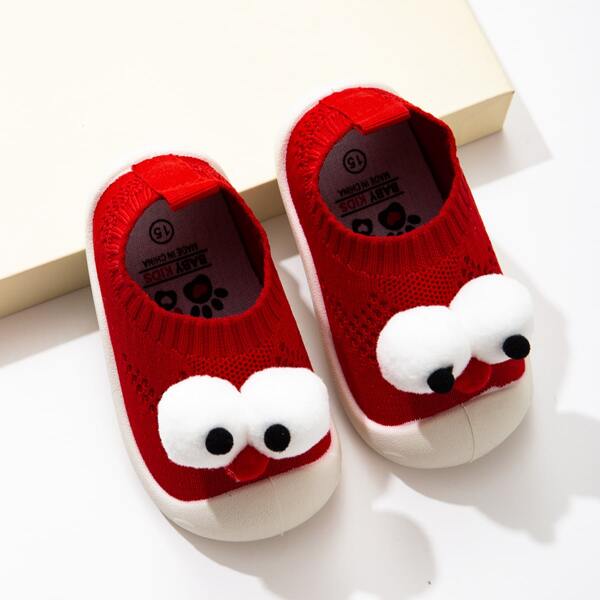 

Baby Girl Cartoon Graphic Slip On Sneakers, Red