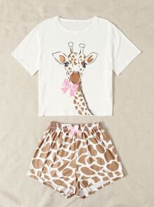 Conjunto de pijama / Pijama con gráfico de dibujos animados - Multicolor - Ver 5