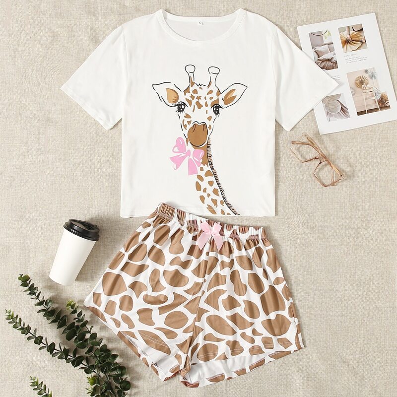 

Cartoon Graphic PJ Set, Multicolor