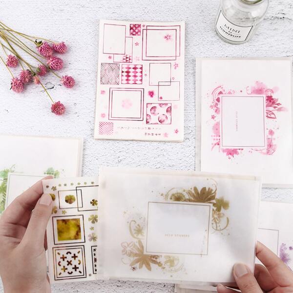 

8sheets Mixed Pattern Random Sticker, Multicolor