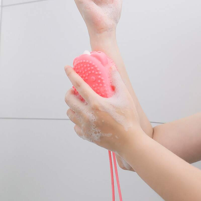 

Silicone Bath Brush, Pink