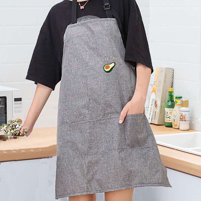

Avocado Patch Decor Waterproof Apron, Grey