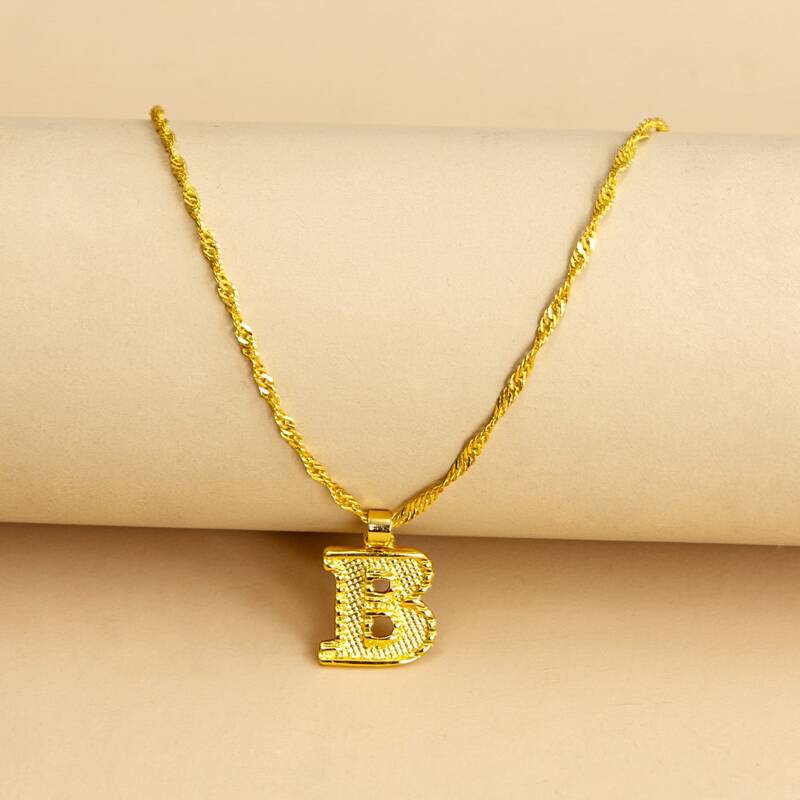 

Letter Pendant Necklace, Gold