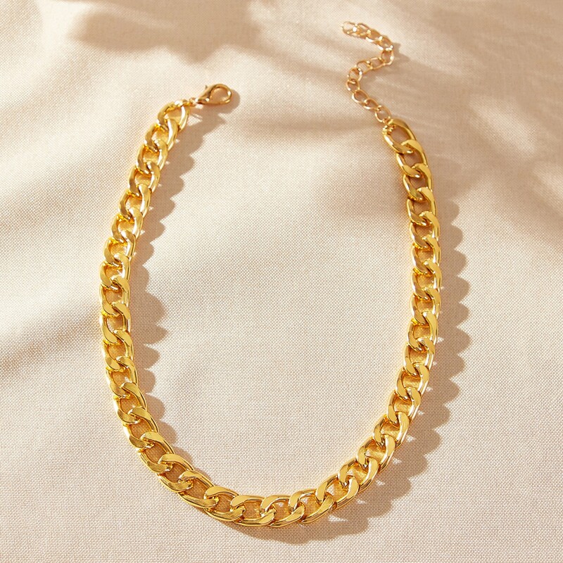 

Chunky Chain Choker, Gold