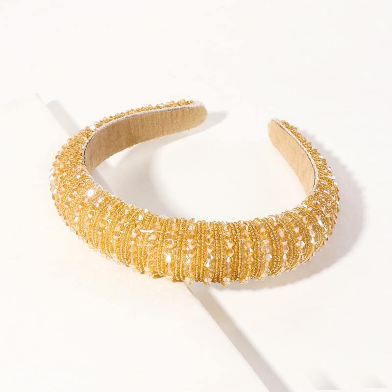 

Bead Decor Hair Hoop, Yellow