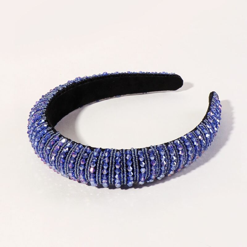 

Bead Decor Hair Hoop, Blue