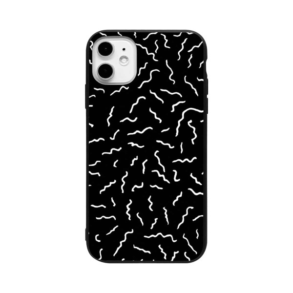 

Abstract Pattern iPhone Case, Black and white