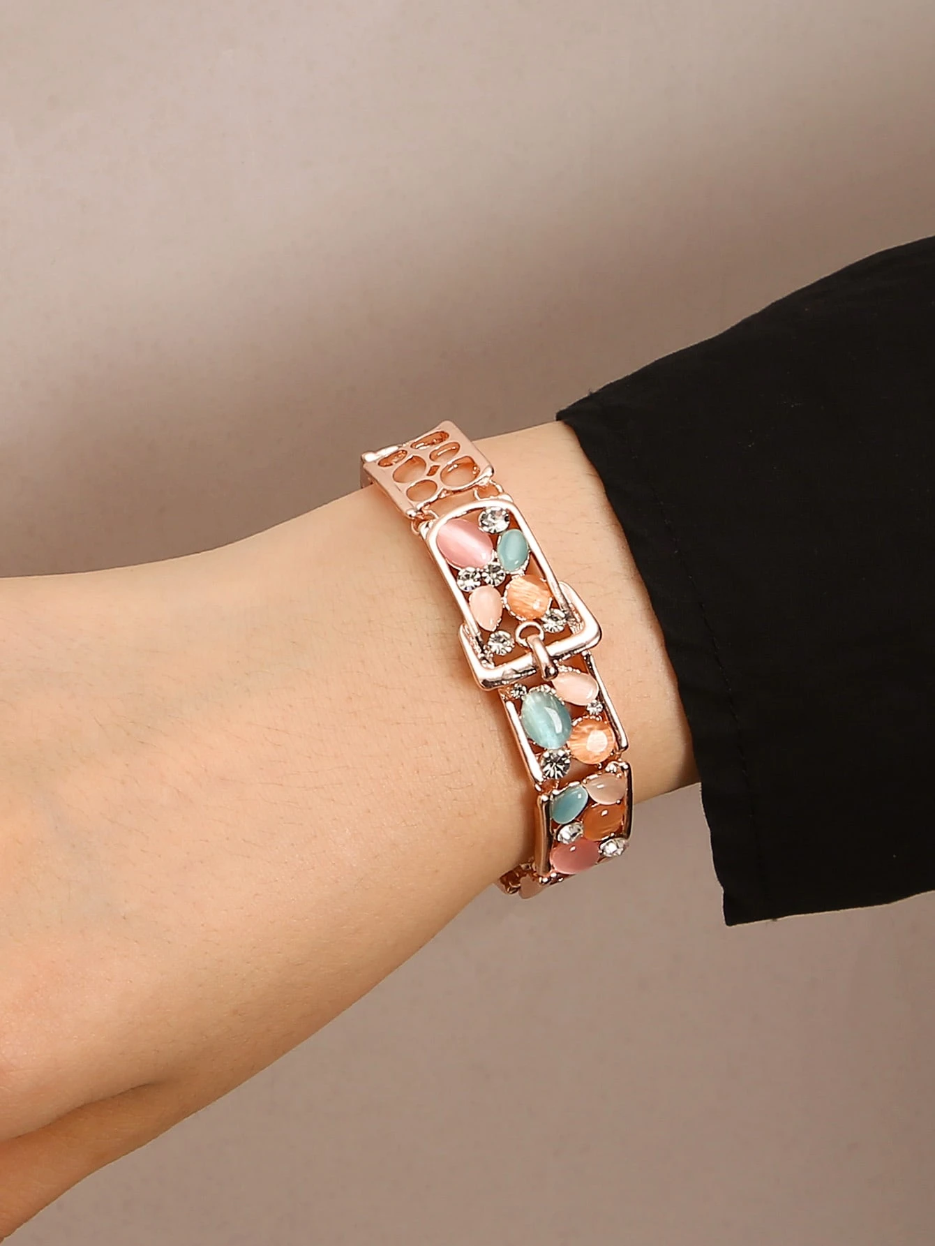 Bracelet A Pierre œil De Chat Mode En Ligne Shein France