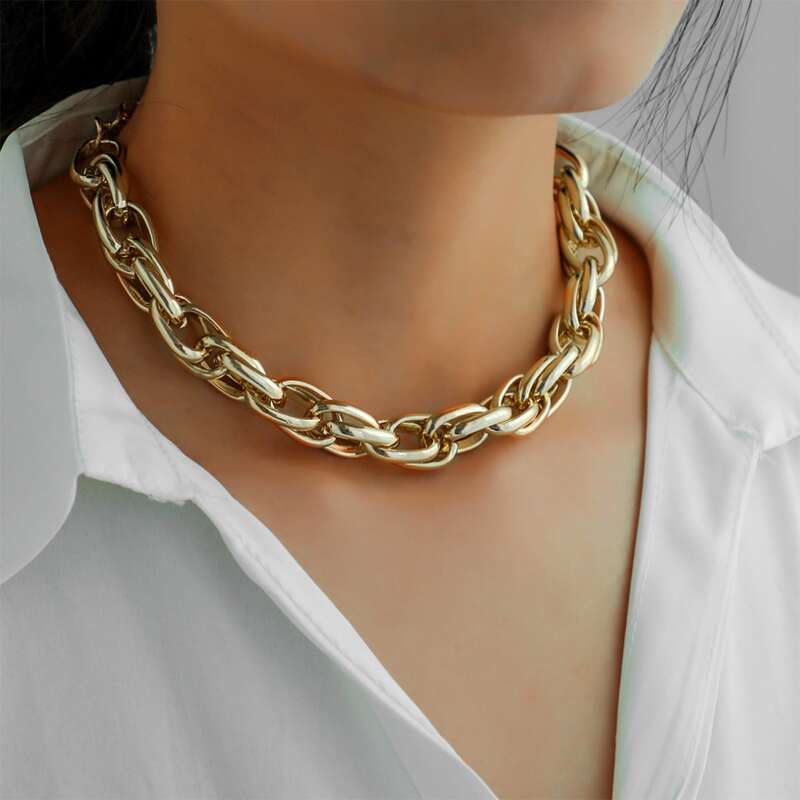 

Simple Chain Necklace, Gold