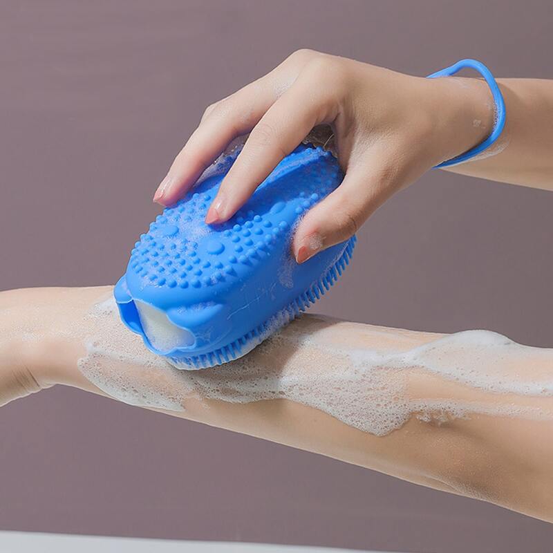 

Silicone Bath Brush, Blue