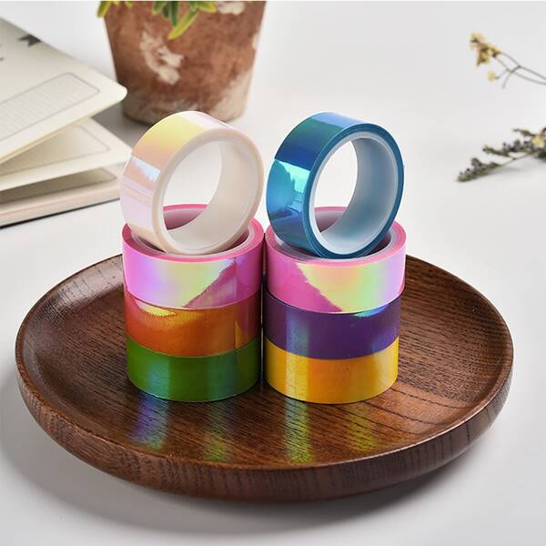 

8rolls Laser Decorative Tape, Multicolor