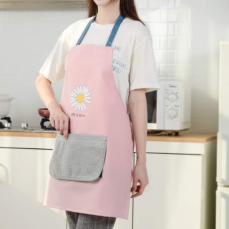

Daisy Print Waterproof Apron, Multicolor