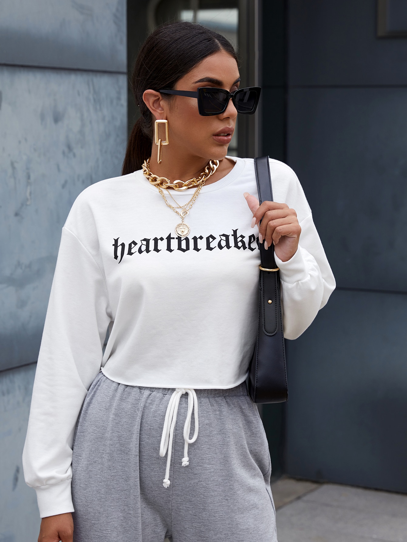 Heart breaker Graphic Drop Shoulder Tee thumbnail