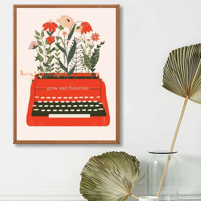 

Flower Print DIY Diamond Painting, Multicolor