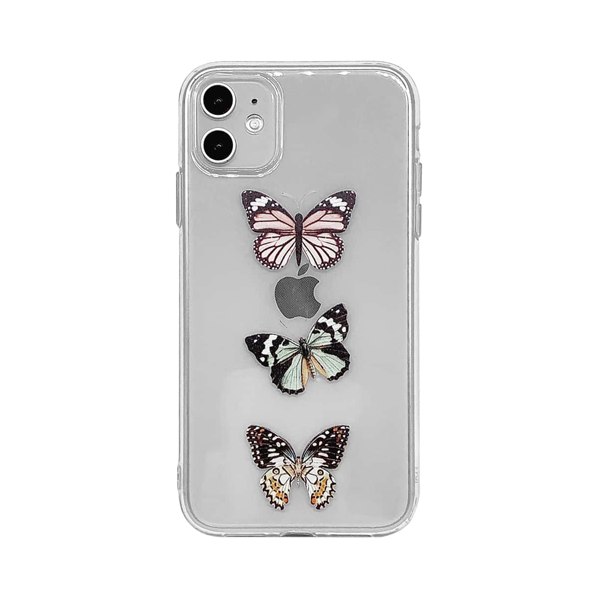 

Butterfly Print iPhone Case, Clear