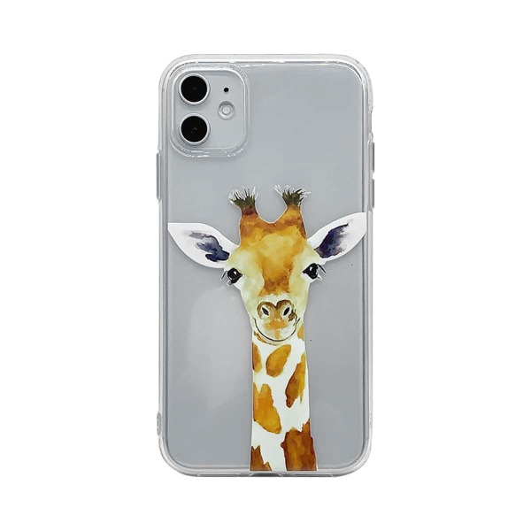 

Giraffe Print iPhone Case, Clear