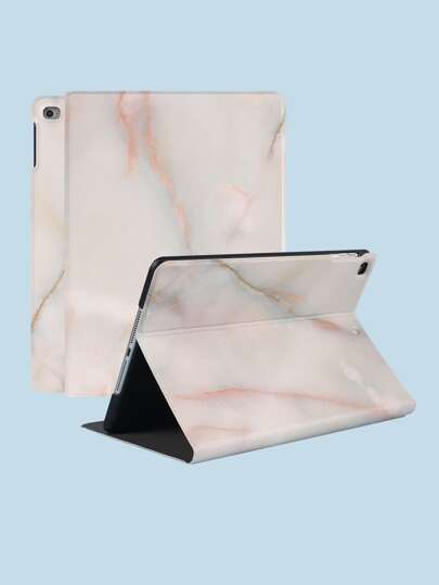 1pc Marble Print iPad Case