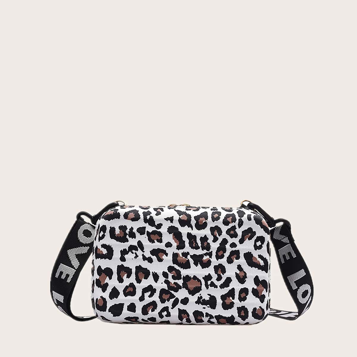 

Leopard Box Bag, Multicolor