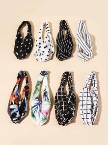 8 piezas diadema de rayas - Multicolor - Ver 2