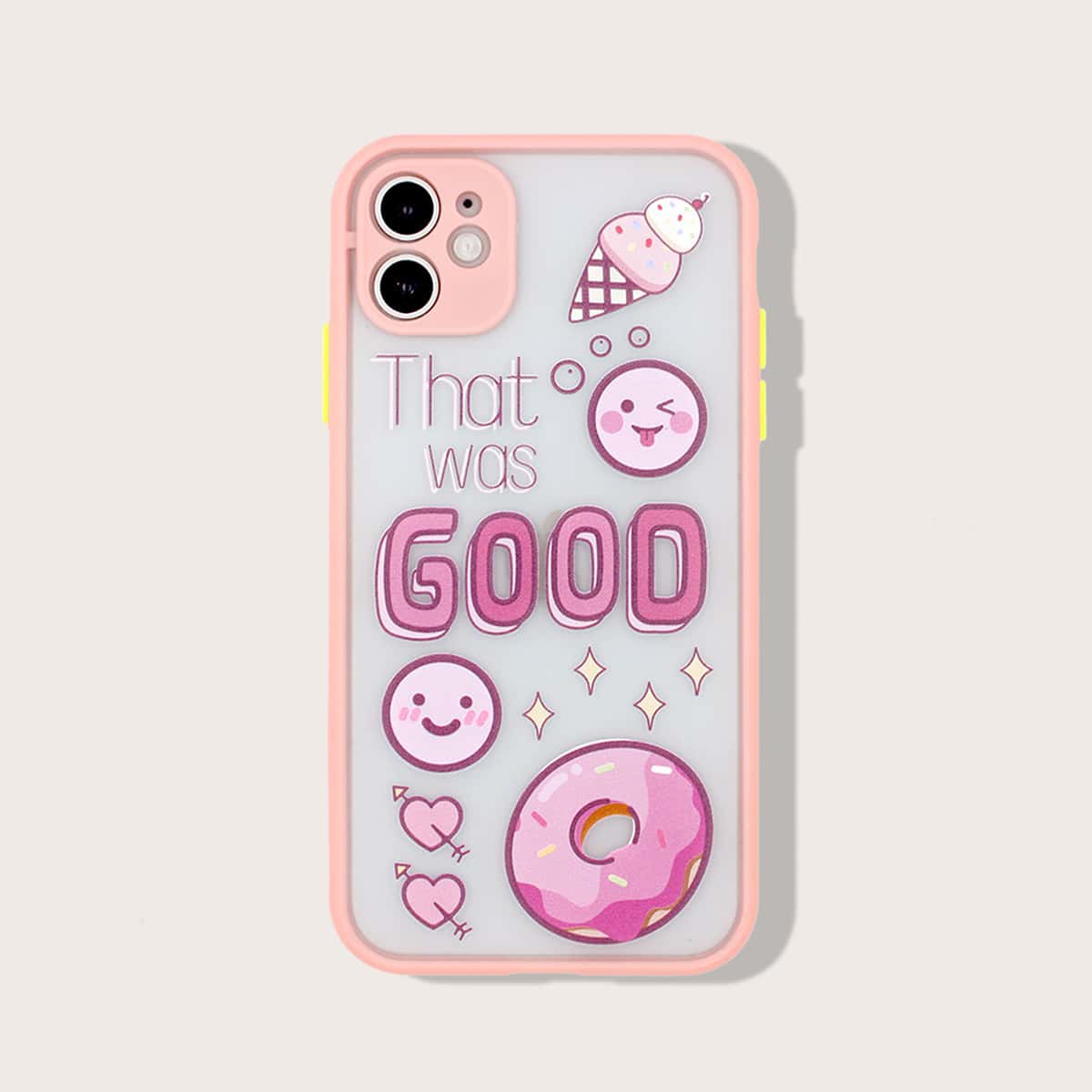 

1pc Cartoon Graphic iPhone Case, Multicolor