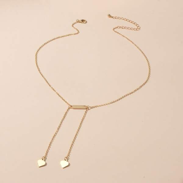 

Gold Heart Charm Necklace
