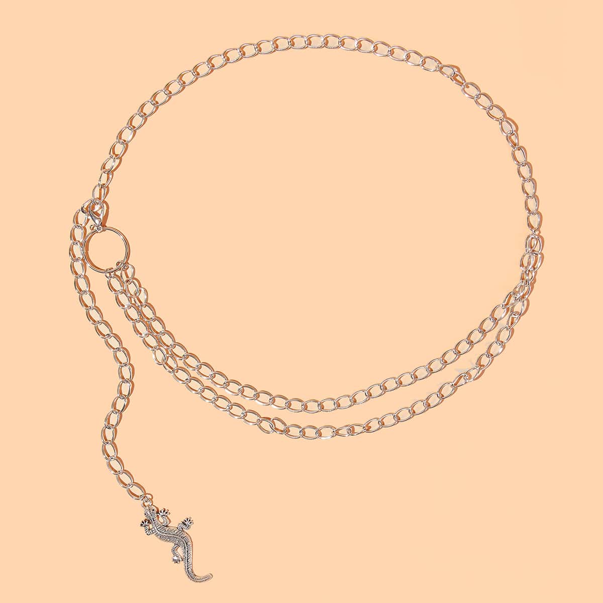 

Gecko Waist Chain, Silver