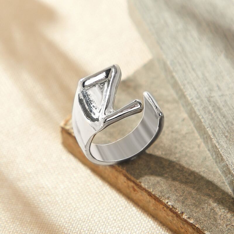 

Letter Z Ring, Silver