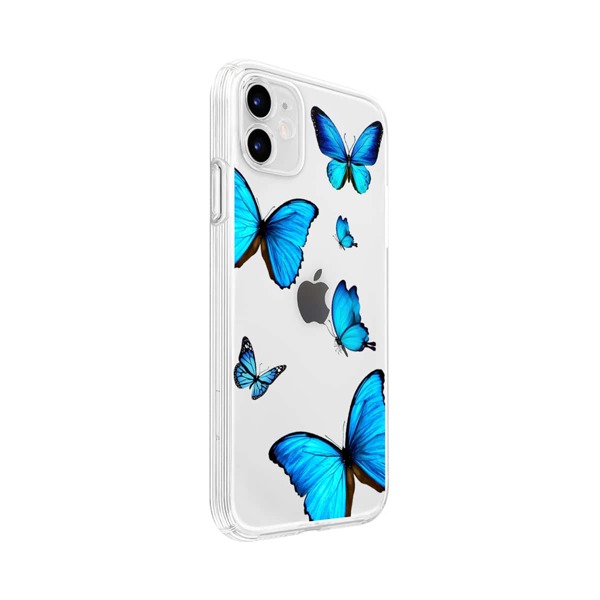 

Butterfly Print iPhone Case, Clear