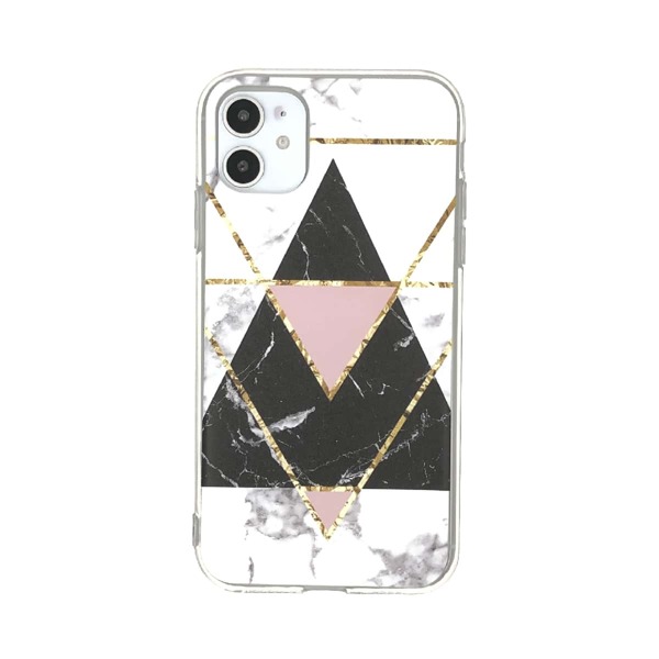 

1pc Geometric Print iPhone Case, Multicolor