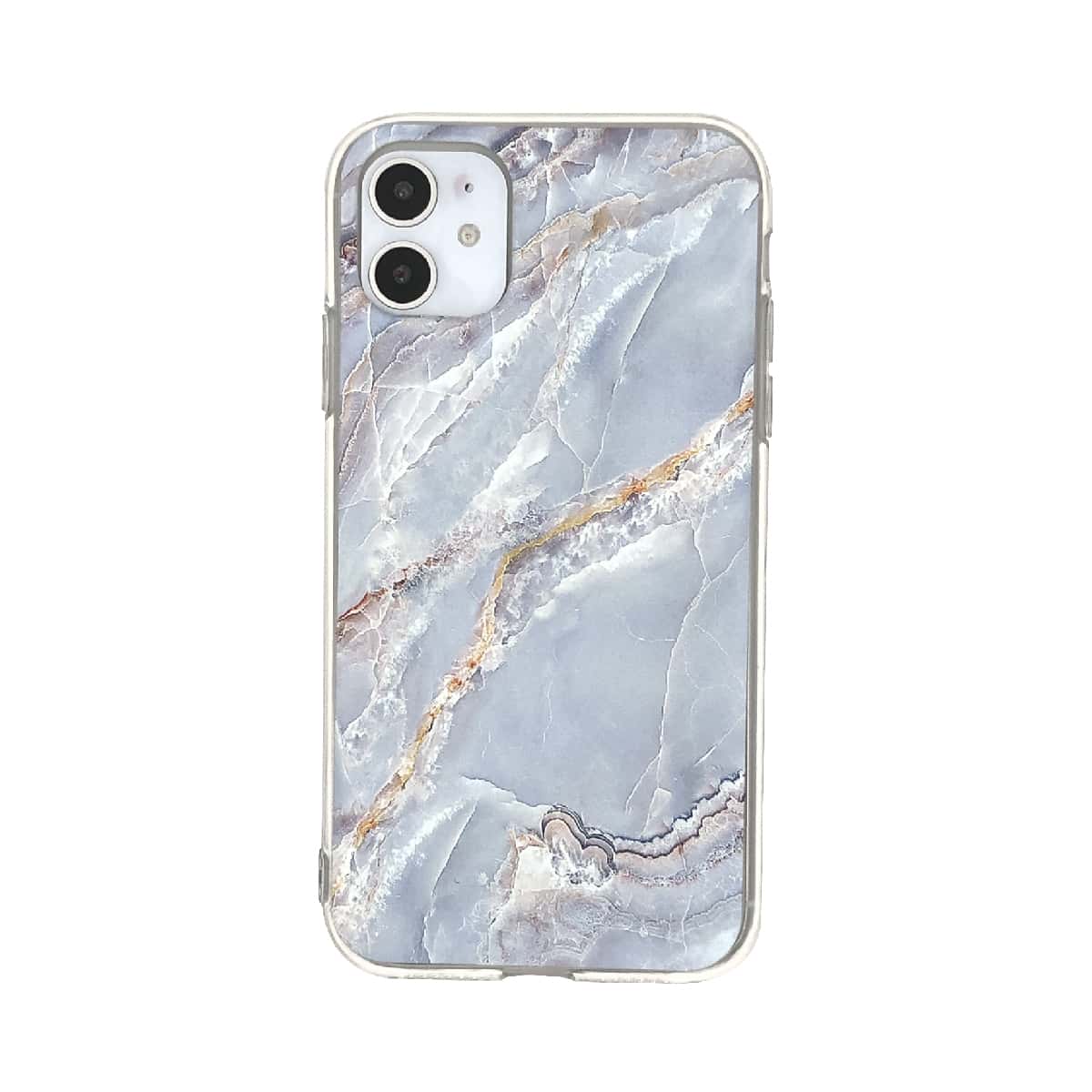 

1pc Marble Print iPhone Case, Multicolor