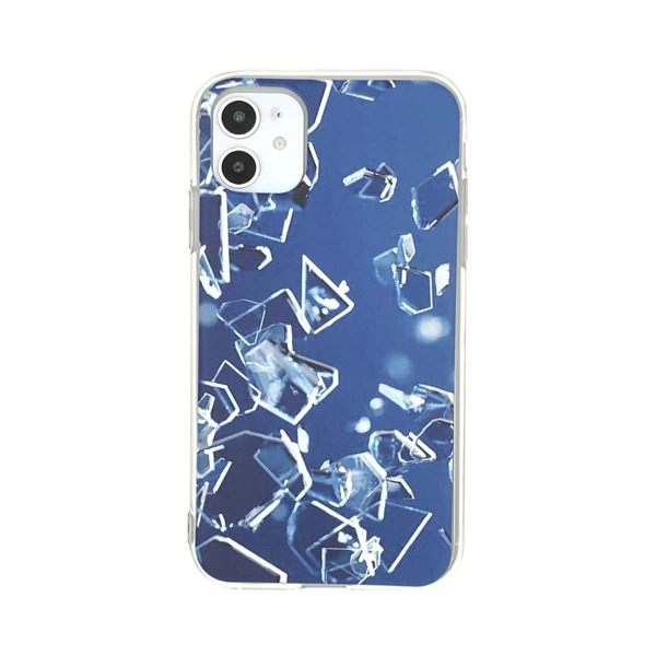 

Чехол для iPhone с рисунком стеклянных осколков 1шт, Многоцветный