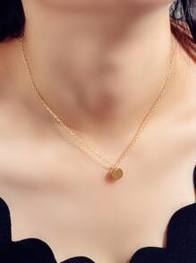 Round Charm Necklace - Yellow Gold - View 2