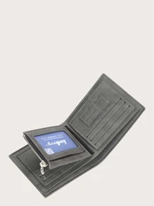 Monedero de hombres con letra - Gris - Ver 5