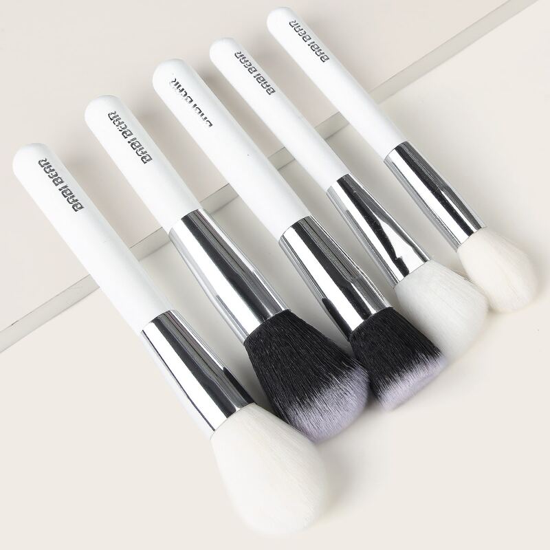 

5pcs Soft Makeup Brush Set, White