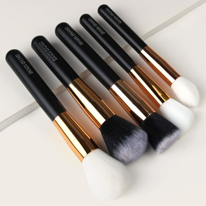 

5pcs Soft Makeup Brush Set, Black