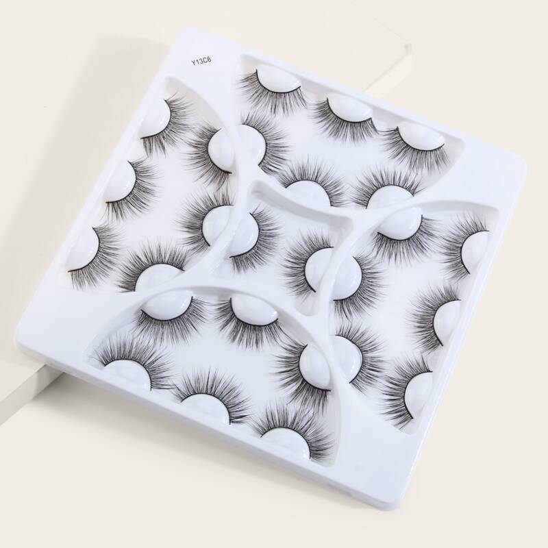 

13pairs Curly Long False Eyelashes, Black