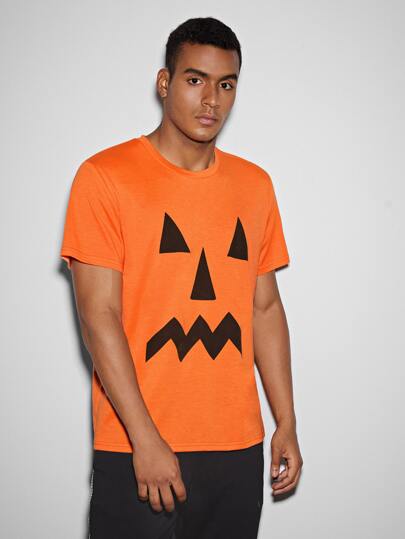 Мужская футболка с принтом "Хэллоуин"