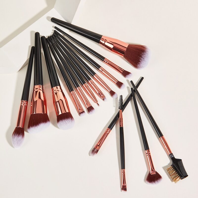 

15pcs Makeup Brush Set, Black