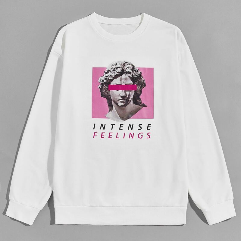 

Guys Figure Graphic Sweatshirt, White