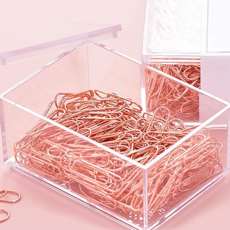 

160pcs Metal Paper Clip, Rose gold