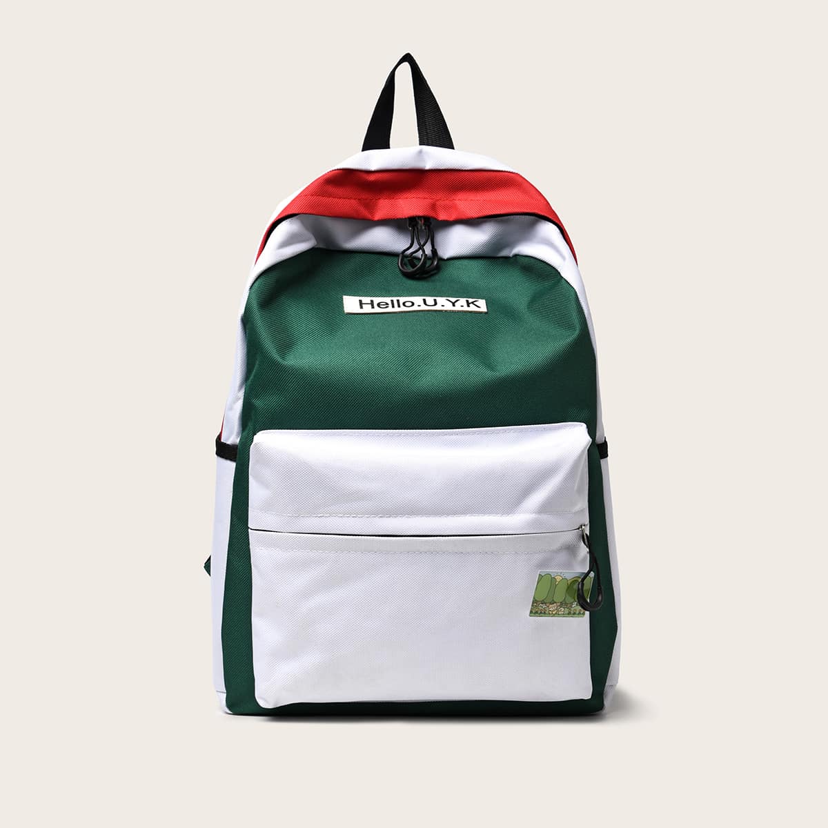 

Colorblock Zip Backpack, Multicolor
