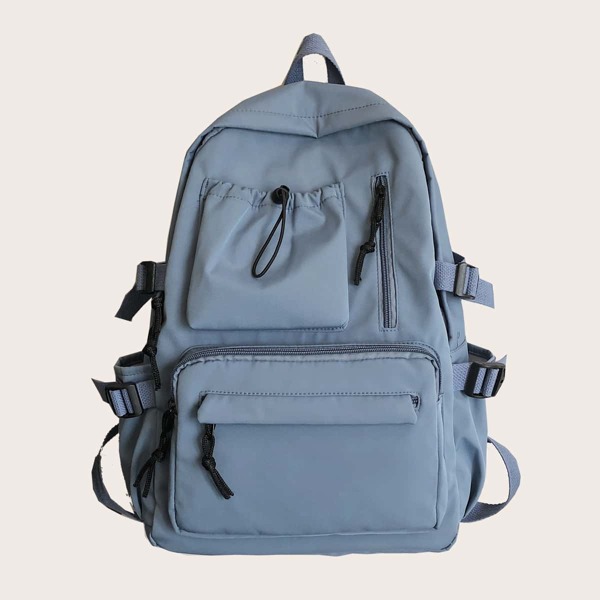 

Men Pocket Front Backpack, Blue