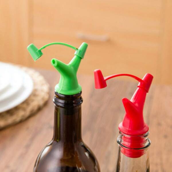 

1pc Random Color Oil Bottle Mouth Stopper, Multicolor
