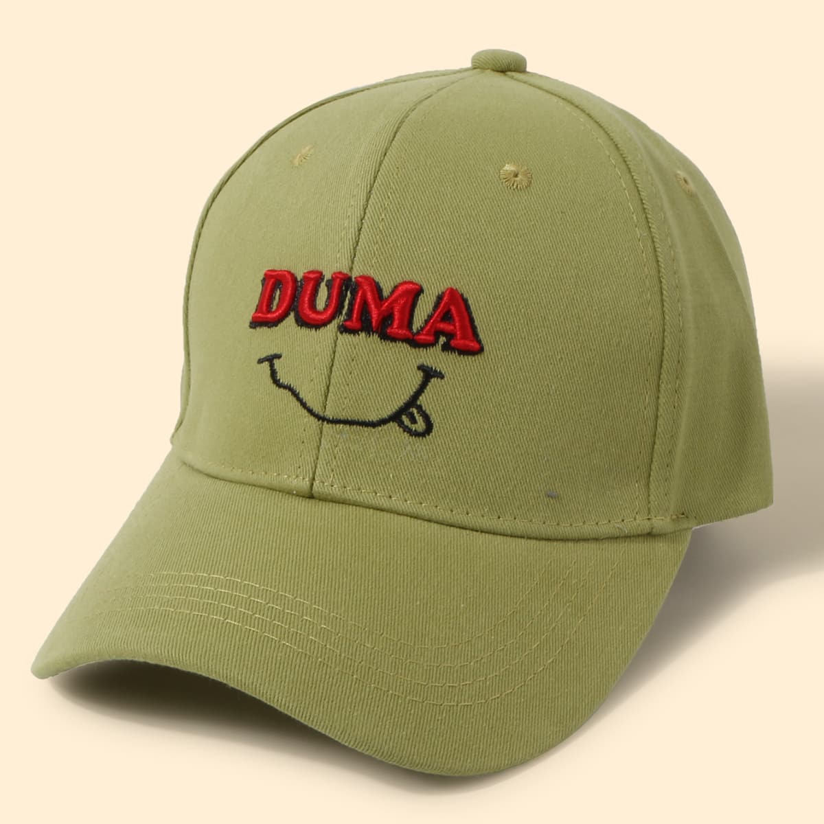

Guys Letter Embroidery Baseball Cap, Green