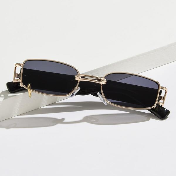 

Men Metal Frame Sunglasses, Black