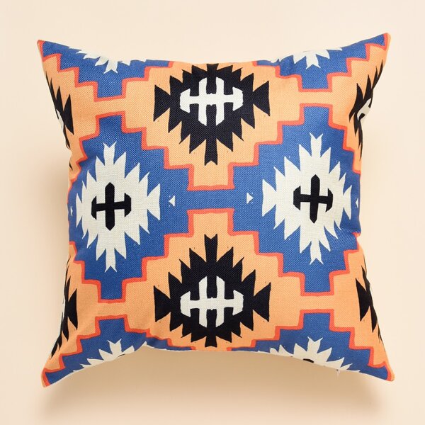 

Geometric Pattern Cushion Cover Without Filler, Multicolor