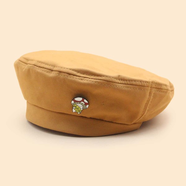 

Cartoon Decor Beret, Camel