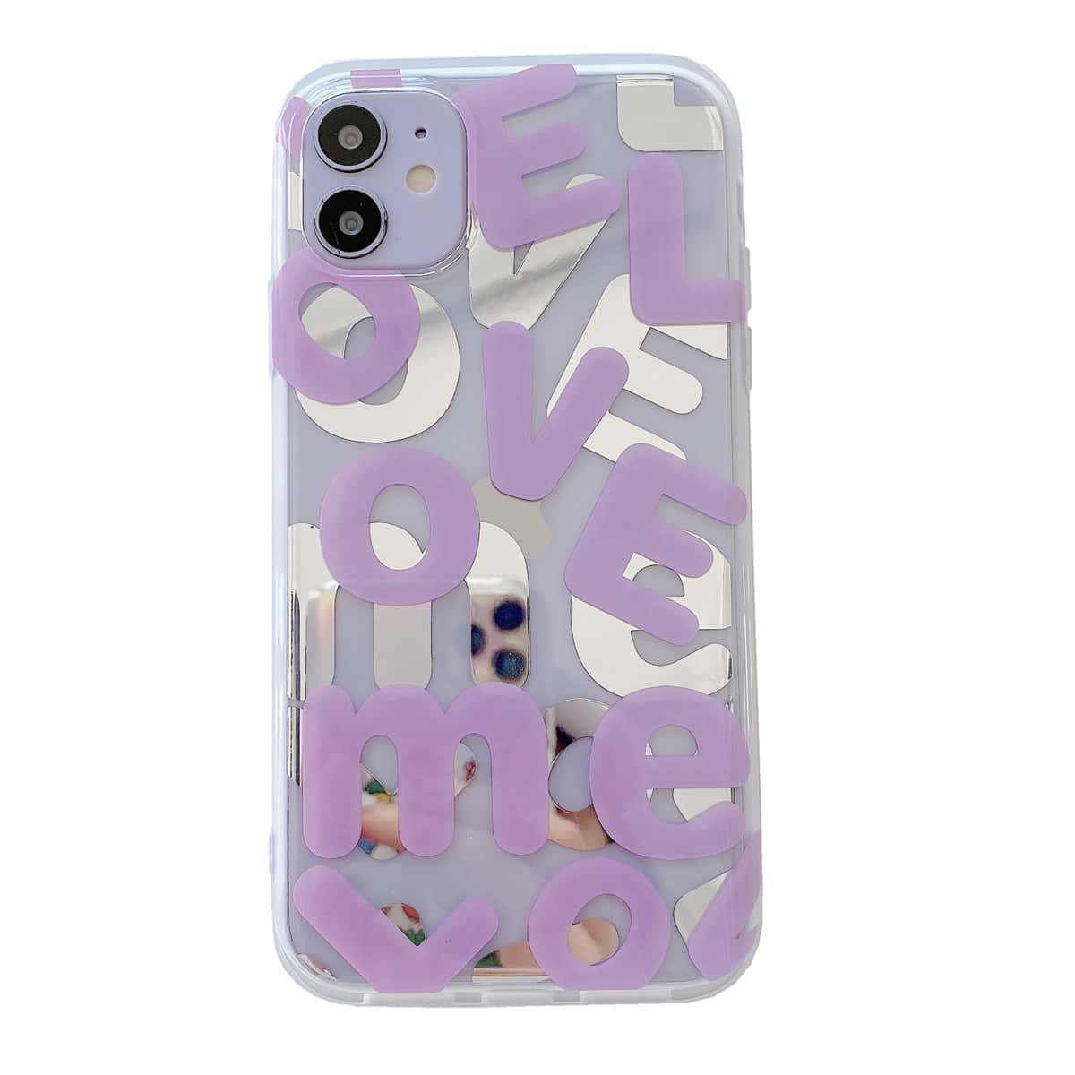 

Letter Graphic iPhone Case, Lilac purple